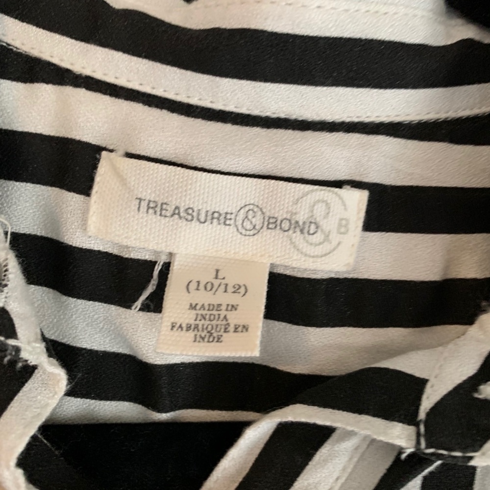 Treasure and Bond black & white blouse